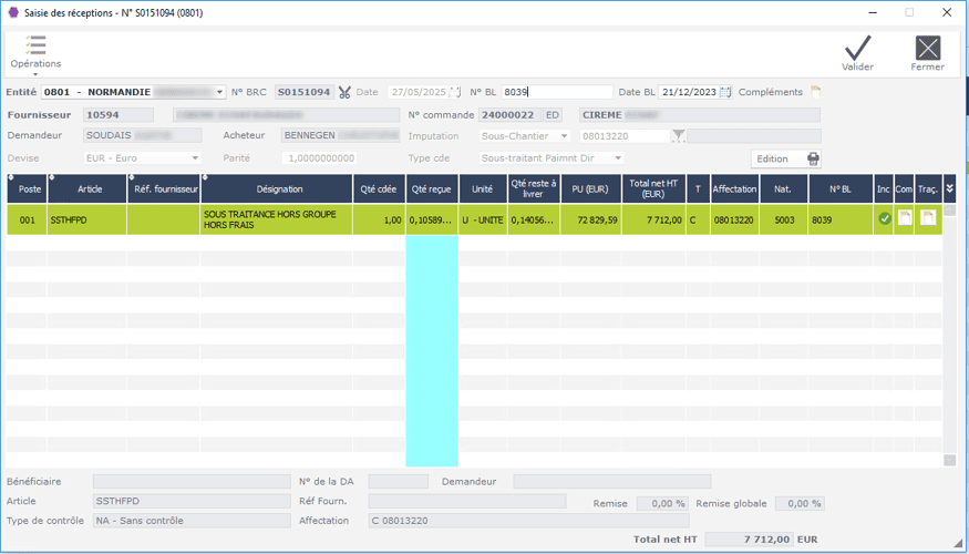 Gestion des achats et des stocks dans l'ERP BTP HexaOpale