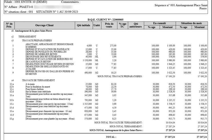 Quantités clients à facturer dans l'ERP HexaOpale Quantités clients à facturer dans l'ERP HexaOpale