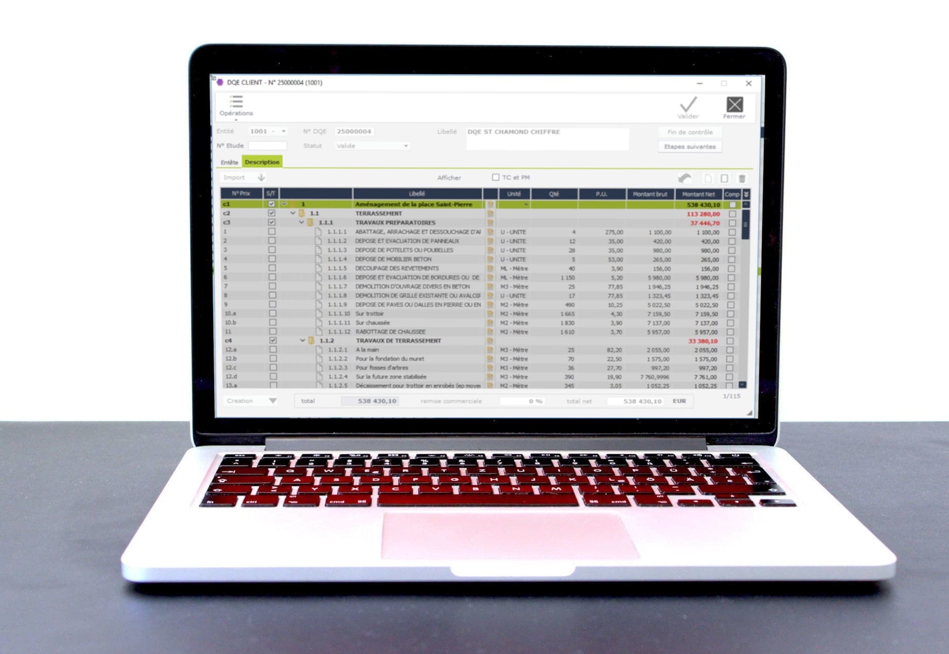 Logiciel ERP pour BTP HexaOpale